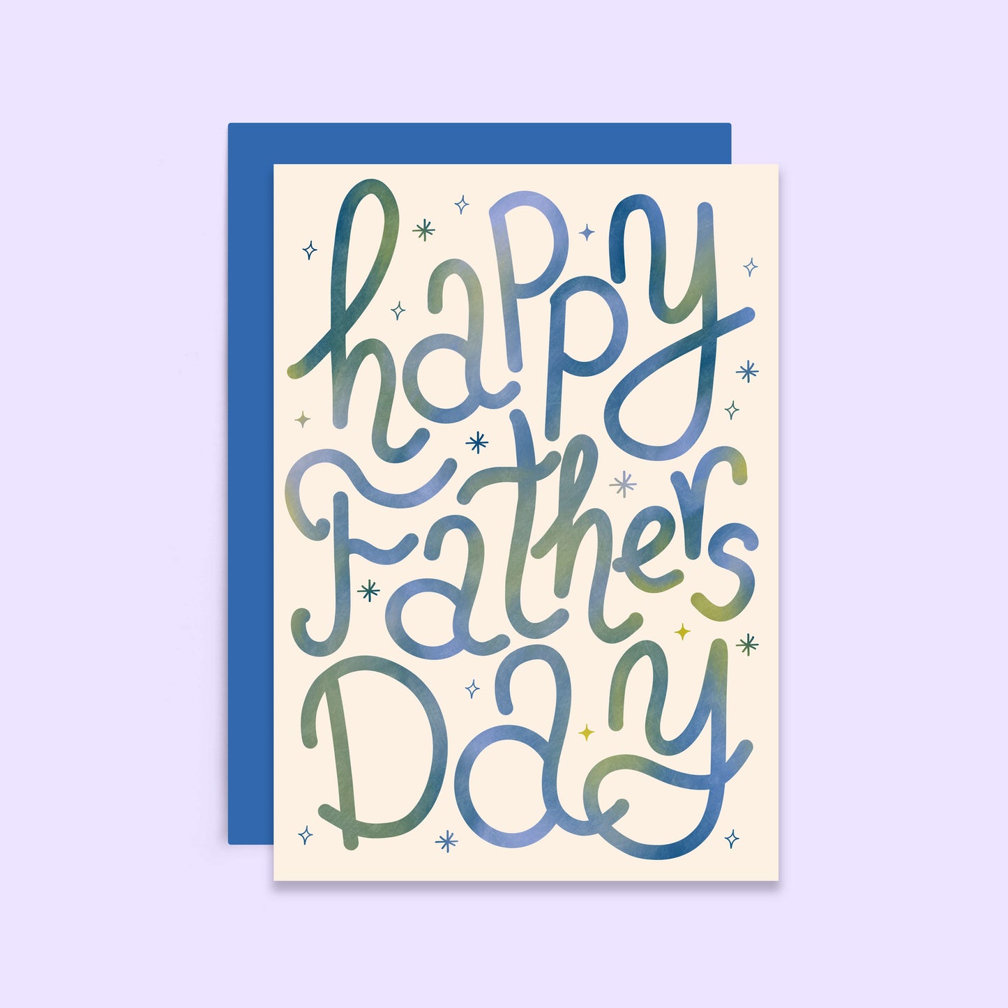 Happy Father's Day Card | Hand Lettering Typography Card | Wholesale
