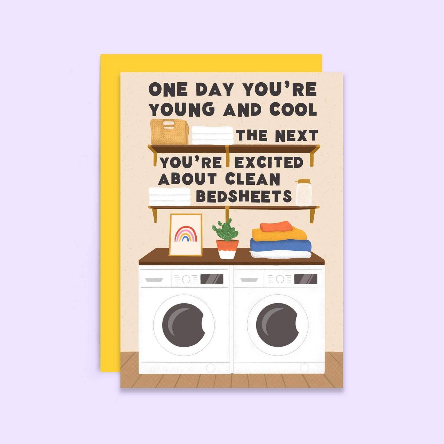 Clean Bedsheets Birthday Card | Funny Laundry Day Humour | Wholesale