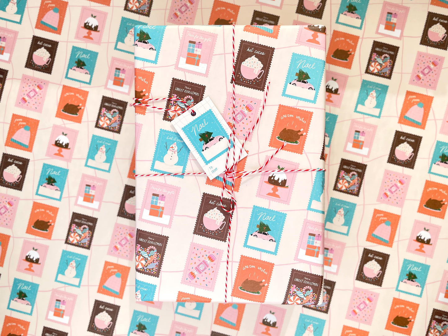 Snail Mail Christmas Wrapping Paper | Seasonal Gift Wrap | Wholesale