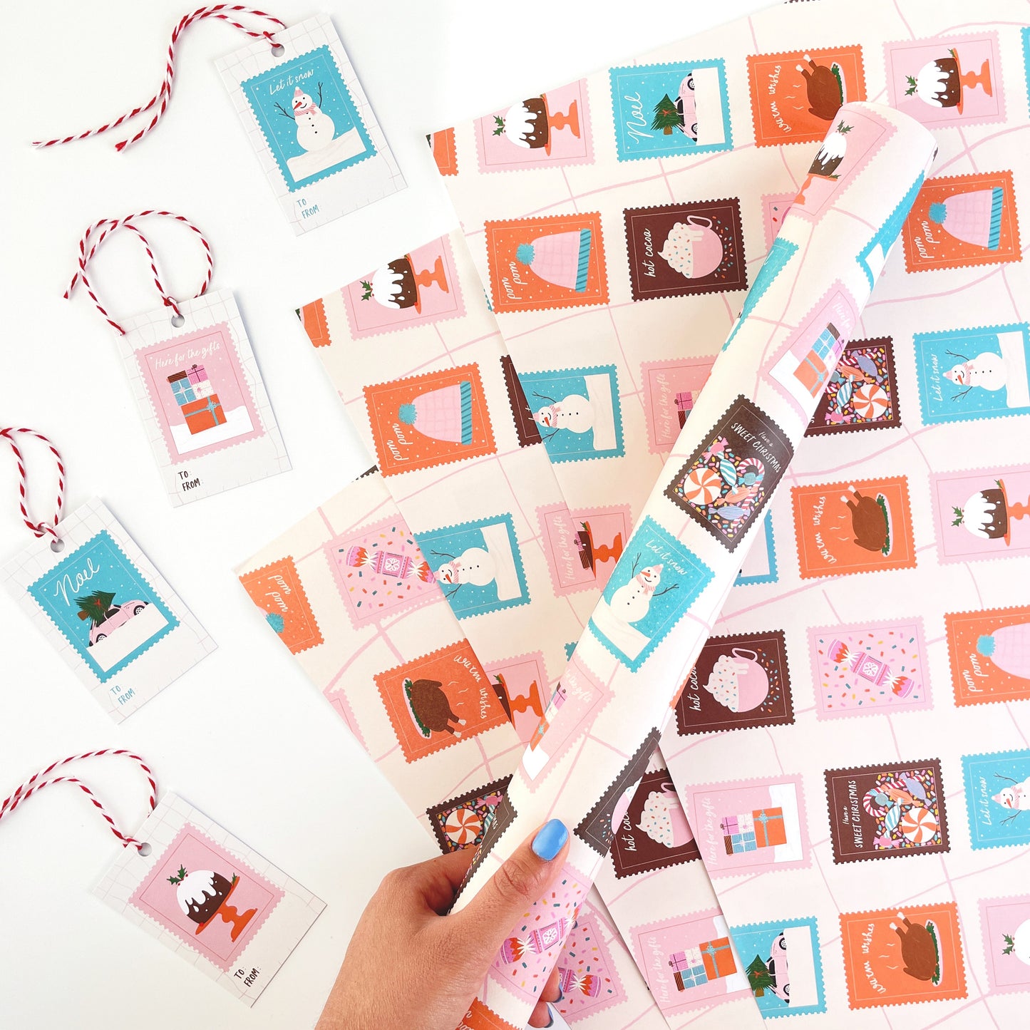 Snail Mail Christmas Wrapping Paper | Seasonal Gift Wrap | Wholesale