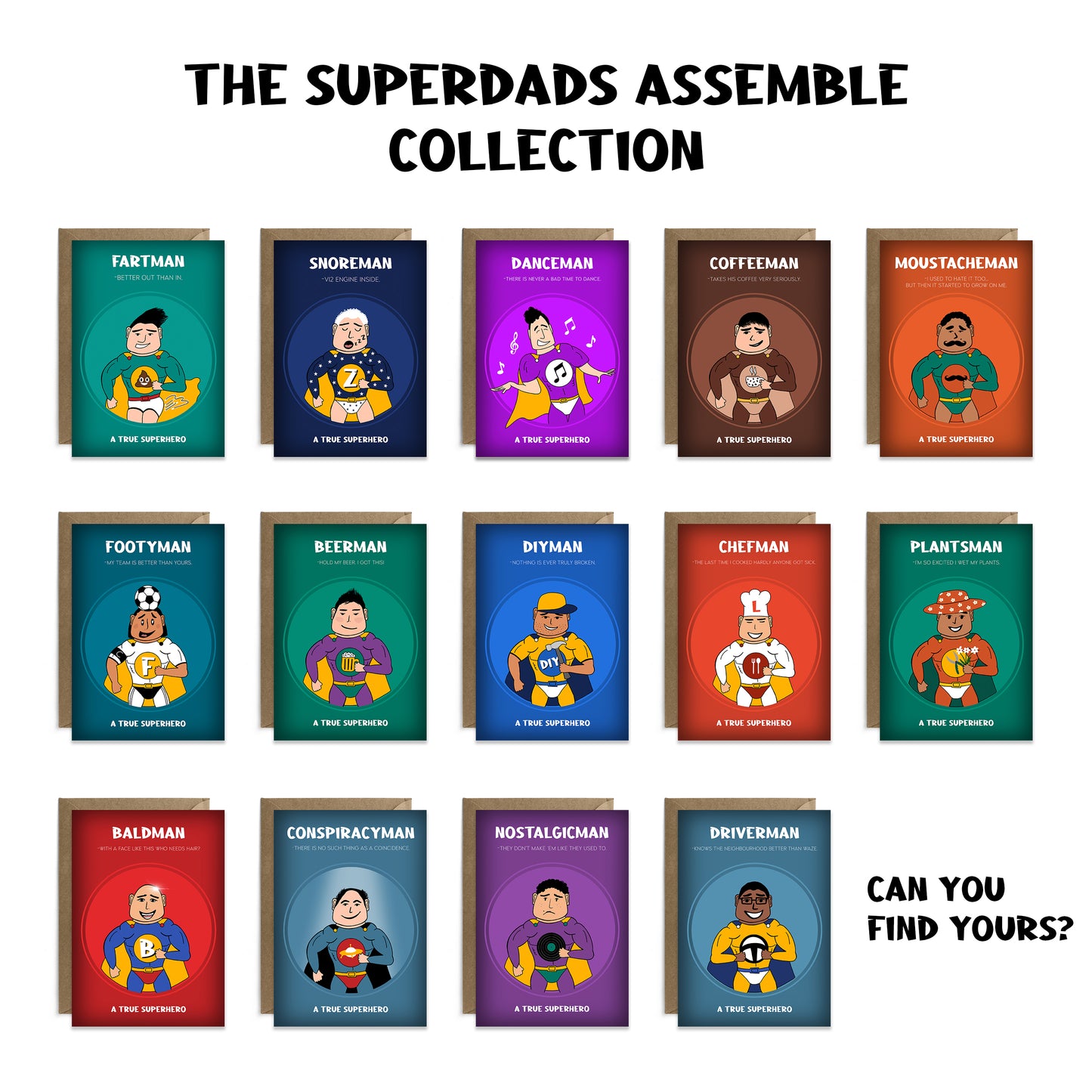 Funny Father's Day Card - Beerman - For Superhero Dads Who Run On Beer