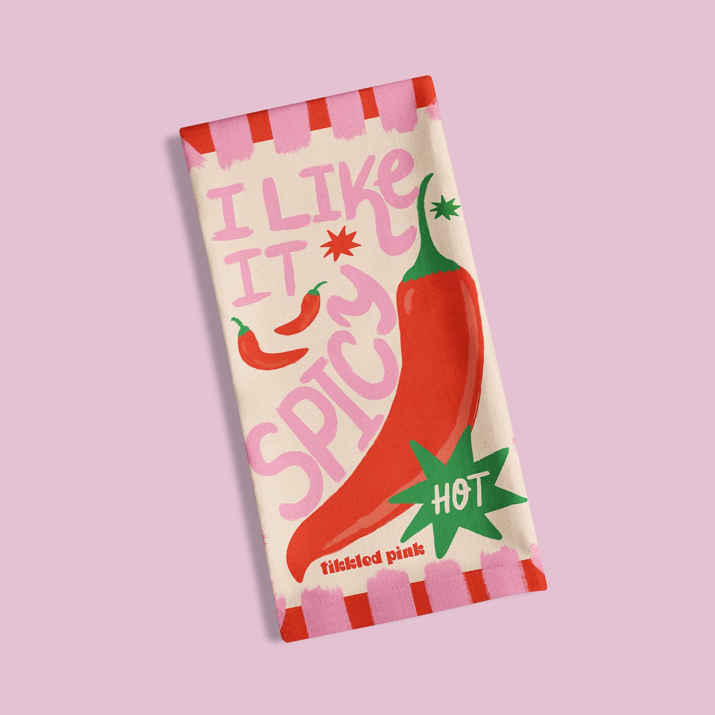 I Like It Spicy Tea Towel | Chili Pepper Kitchen Towel