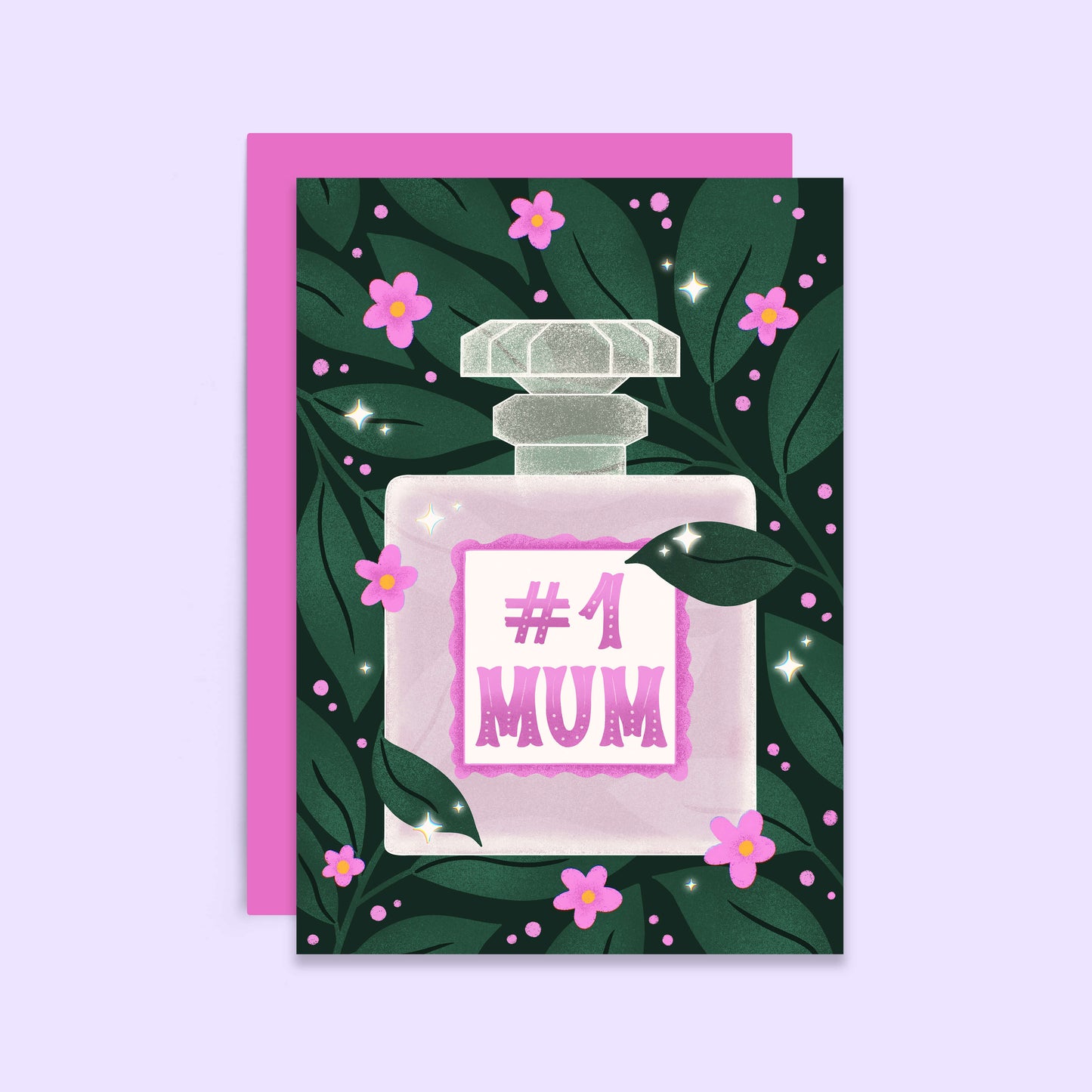 N1 Mum Perfume Bottle Card | Stylish Mum Card | Wholesale