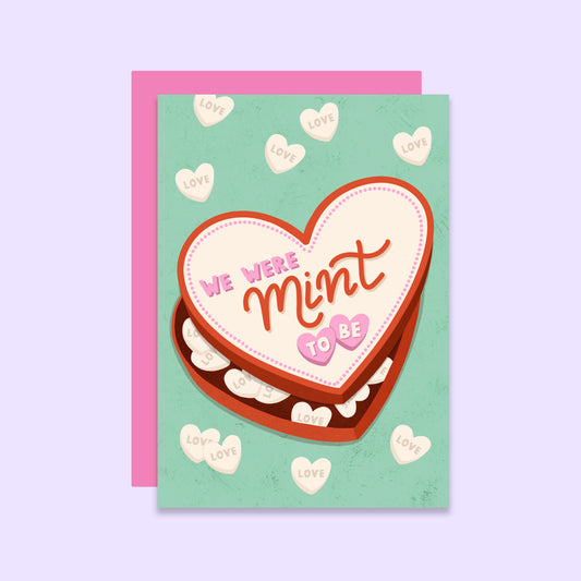 Mint To Be Valentine's Day Card | Anniversary Card