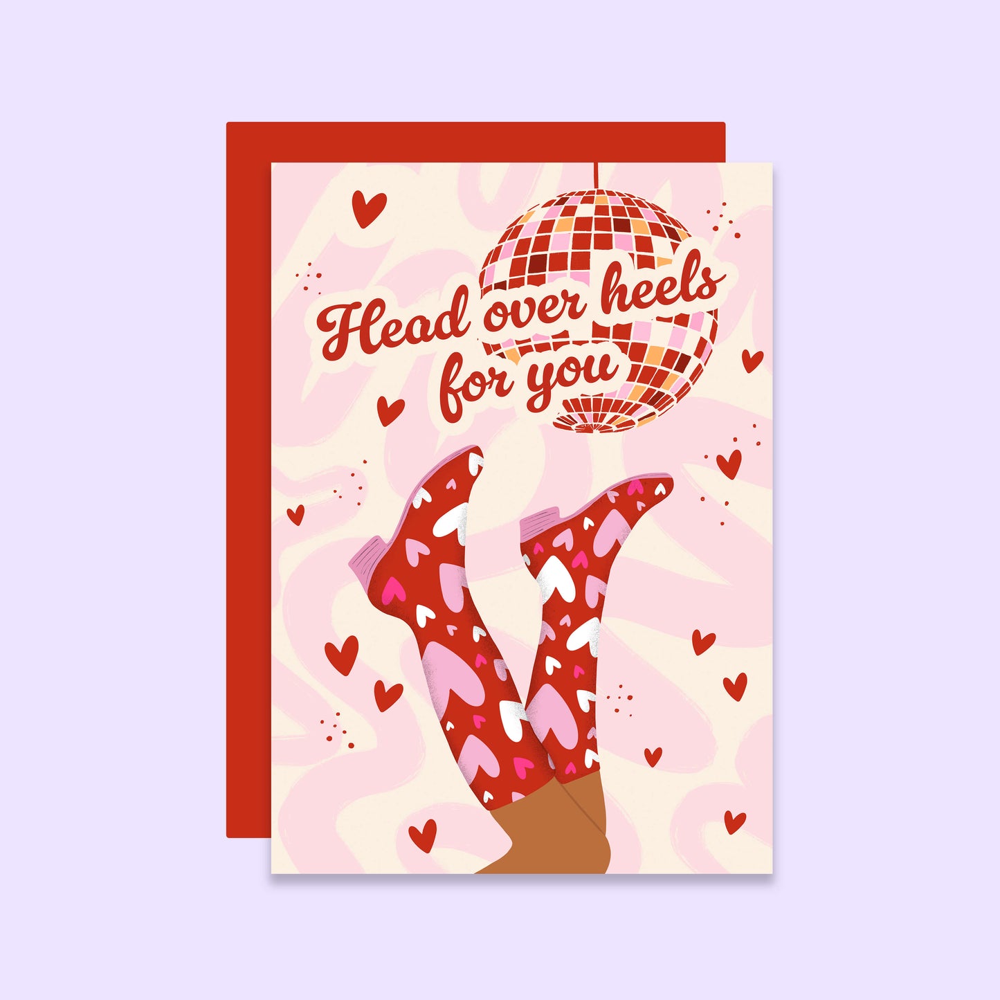 Head Over Heels Valentine's Day Card | Anniversary Card