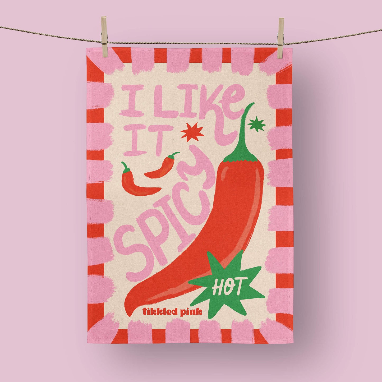 I Like It Spicy Tea Towel | Chili Pepper Kitchen Towel