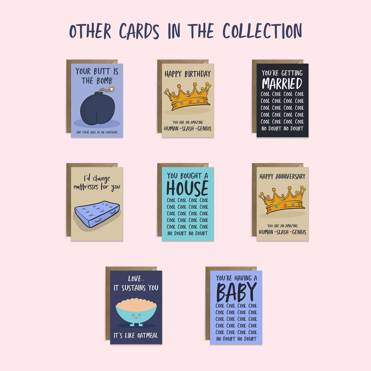 Brooklyn 99 card collection image showing all cards in this range as a collection.