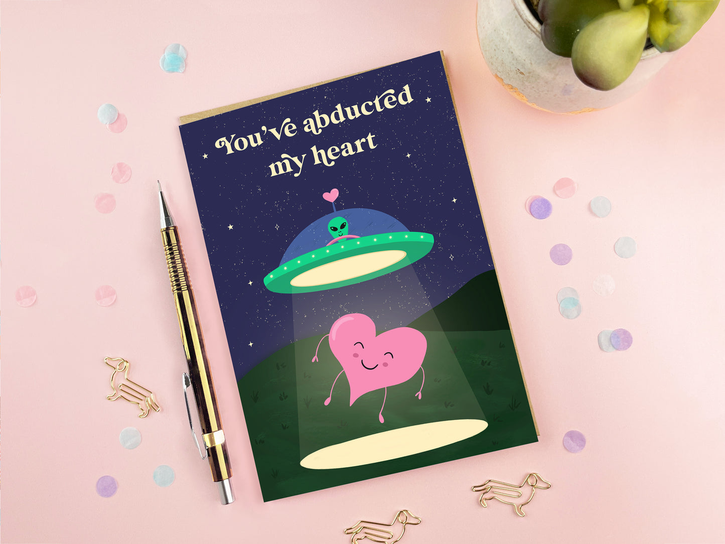 You've Abducted My Heart Card | Love Card | Anniversary Card
