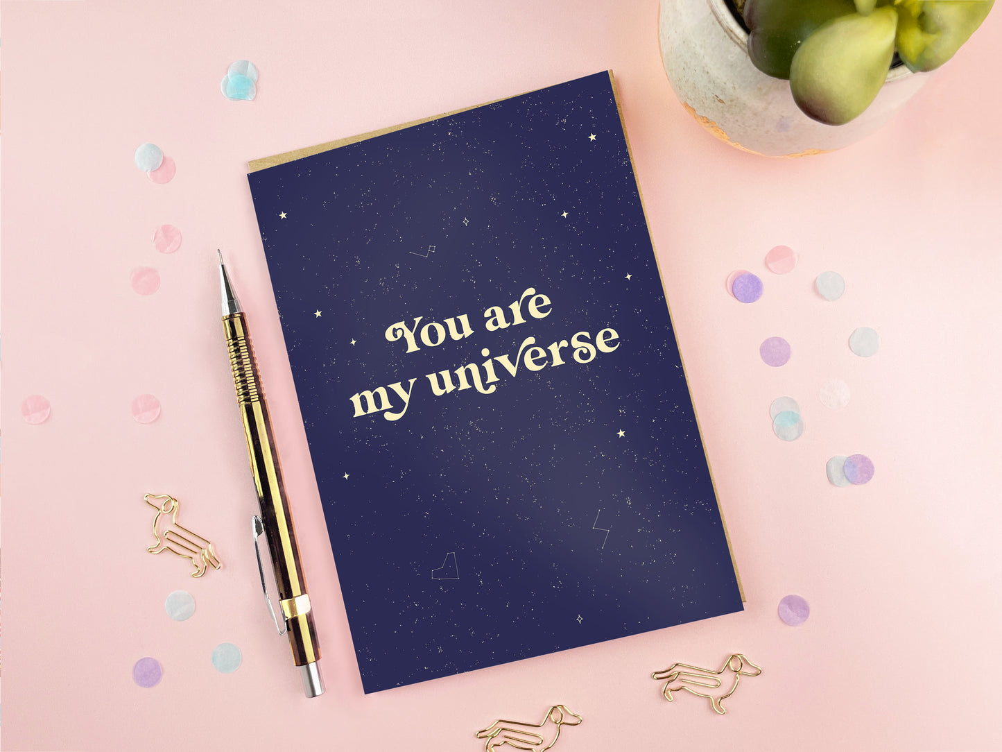 You Are My Universe Card | Love Card | Anniversary Card