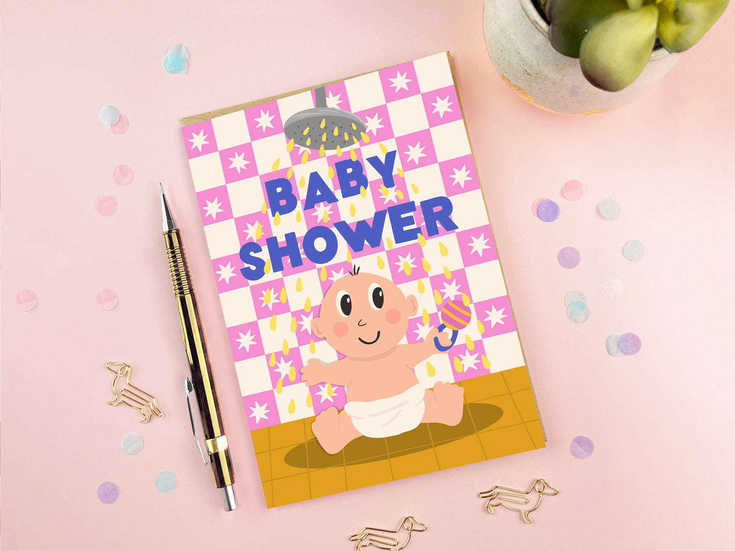 Funny Baby Shower Card | Gender-Neutral New Baby Card