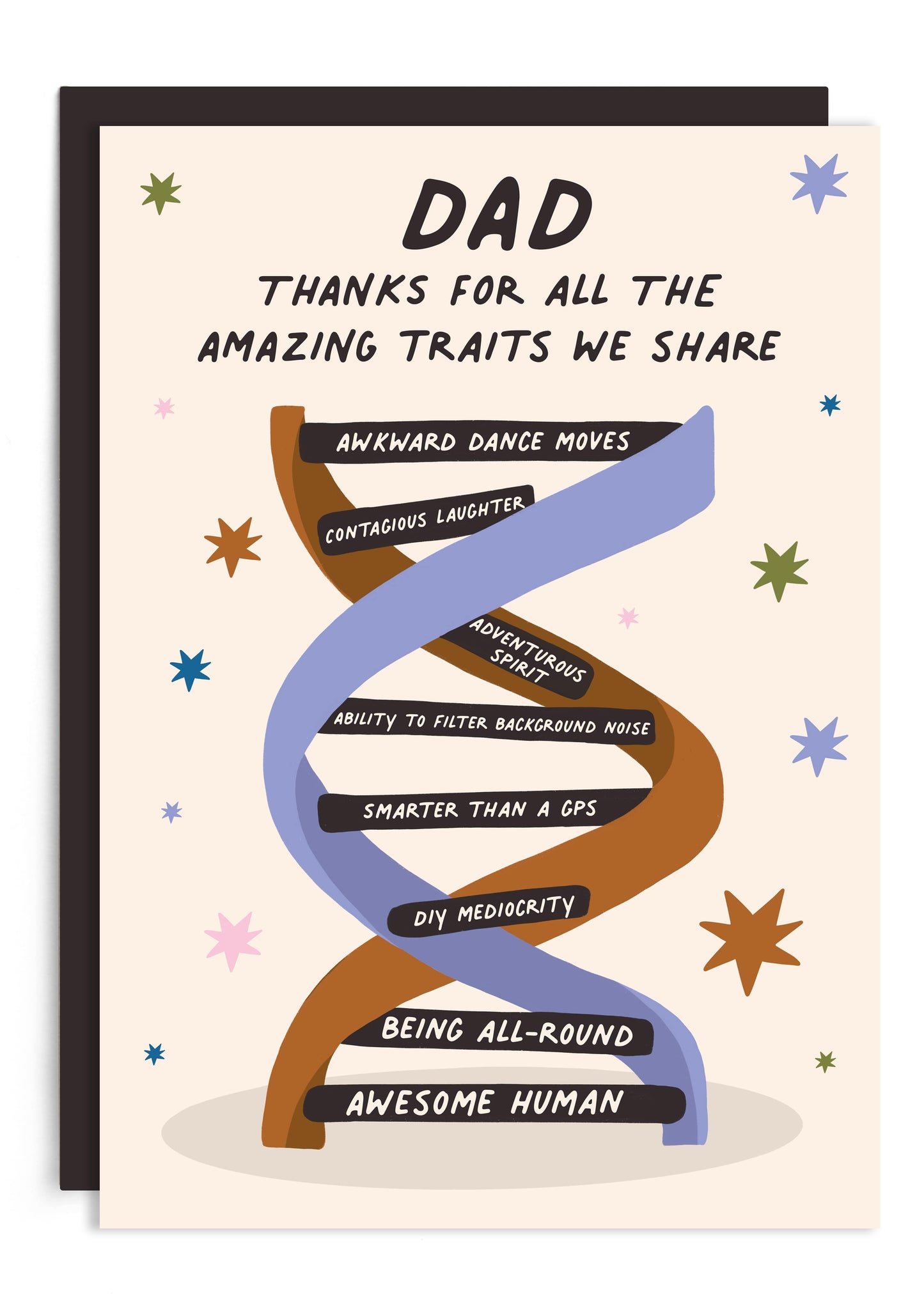 DNA Dad Card | Father’s Day Card | Science Dad Birthday Card