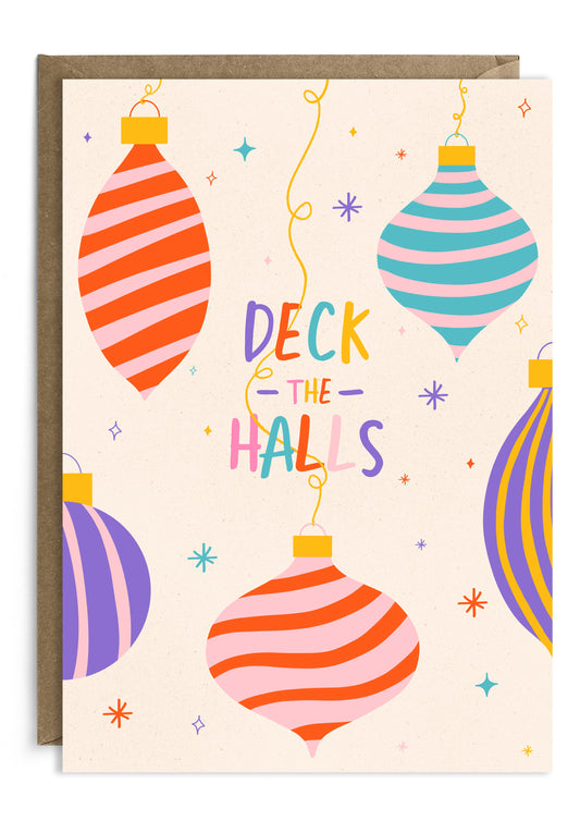 Deck The Halls Christmas Card | Seasonal Card | Holiday Card