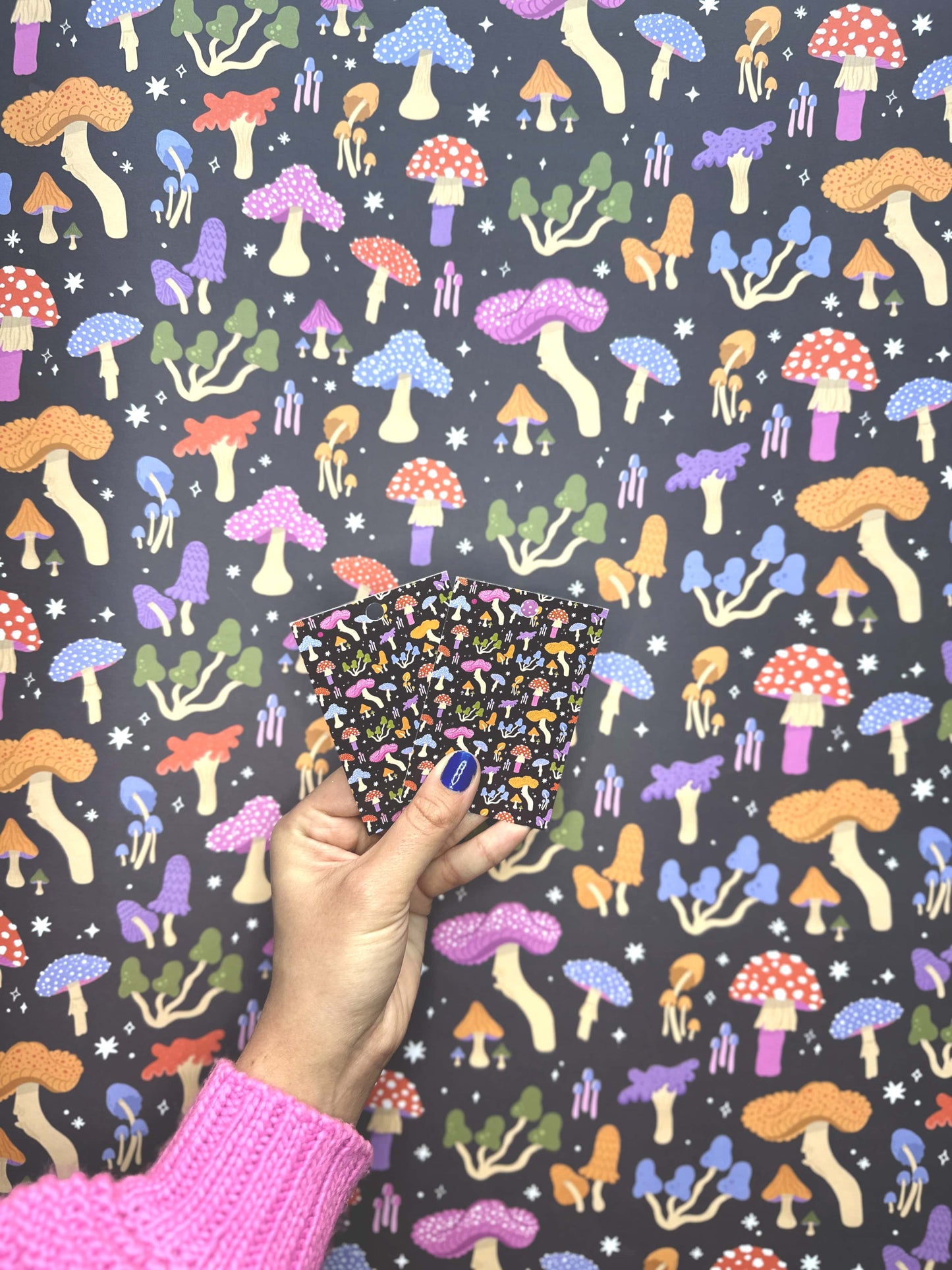 Mushroom Wrapping Paper | Funky Colourful Mushroom Gift Wrap