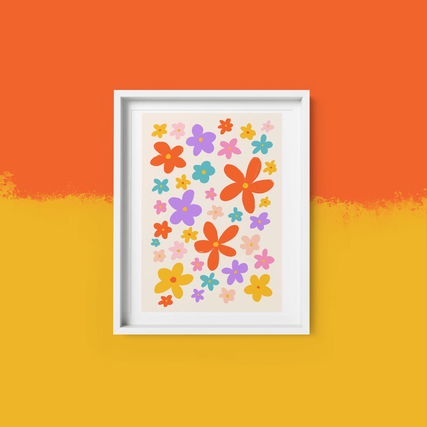 Flower Pattern - Art Print | Home Decor | Office Wall Art