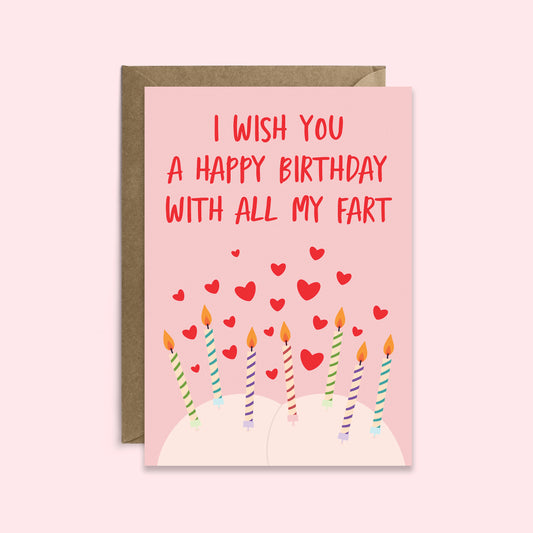 Birthday Farts | Funny Birthday Card | Cheeky Birthday Card