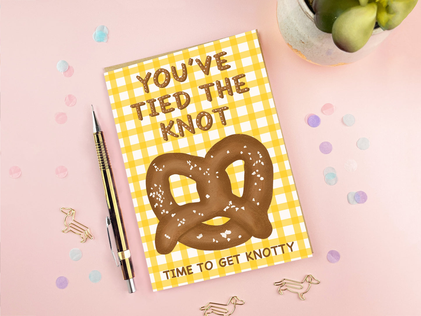 You’ve Tied The Knot | Funny Wedding Card | Pun Wedding Card