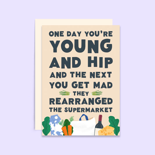 Rearranged Supermarket Greeting Card | Funny Birthday Cards
