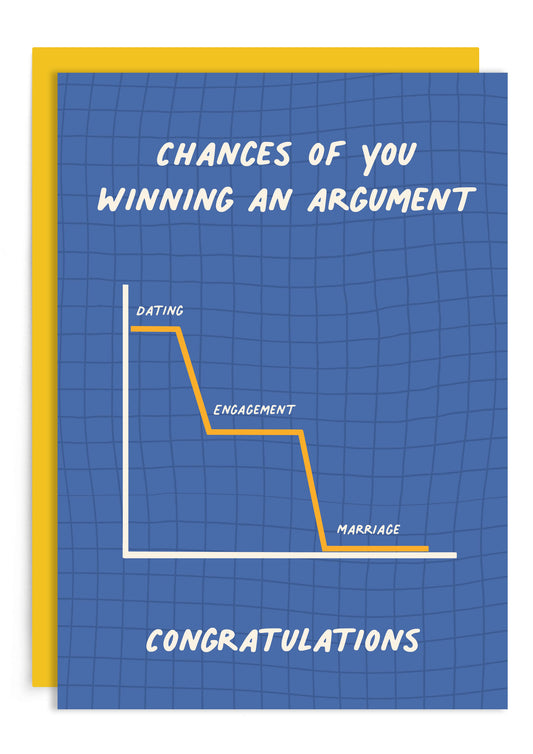 Winning An Argument Funny Wedding Card | Engagement Card