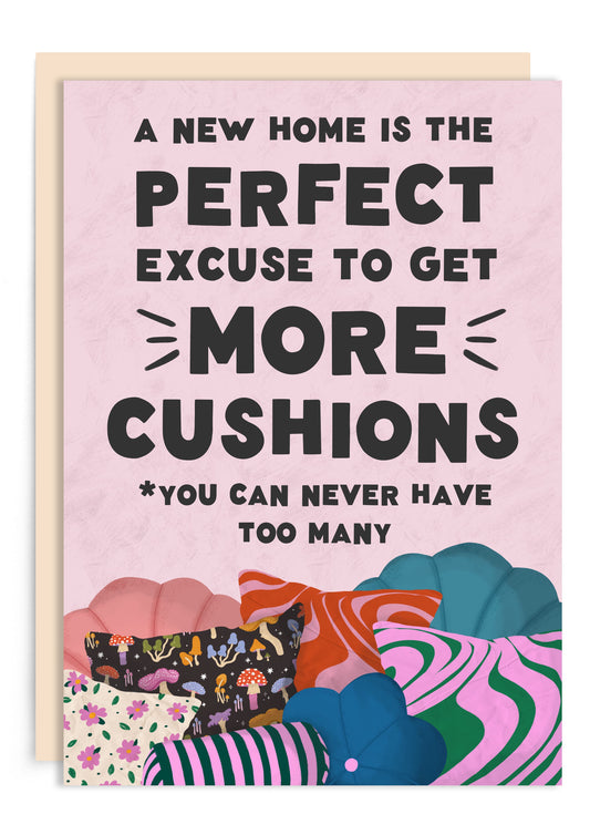 More Cushions New House Card | Housewarming Card | New Home