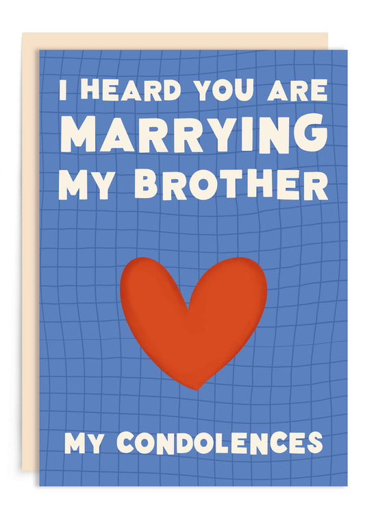 Marrying My Brother Wedding Card | Funny Engagement Cards