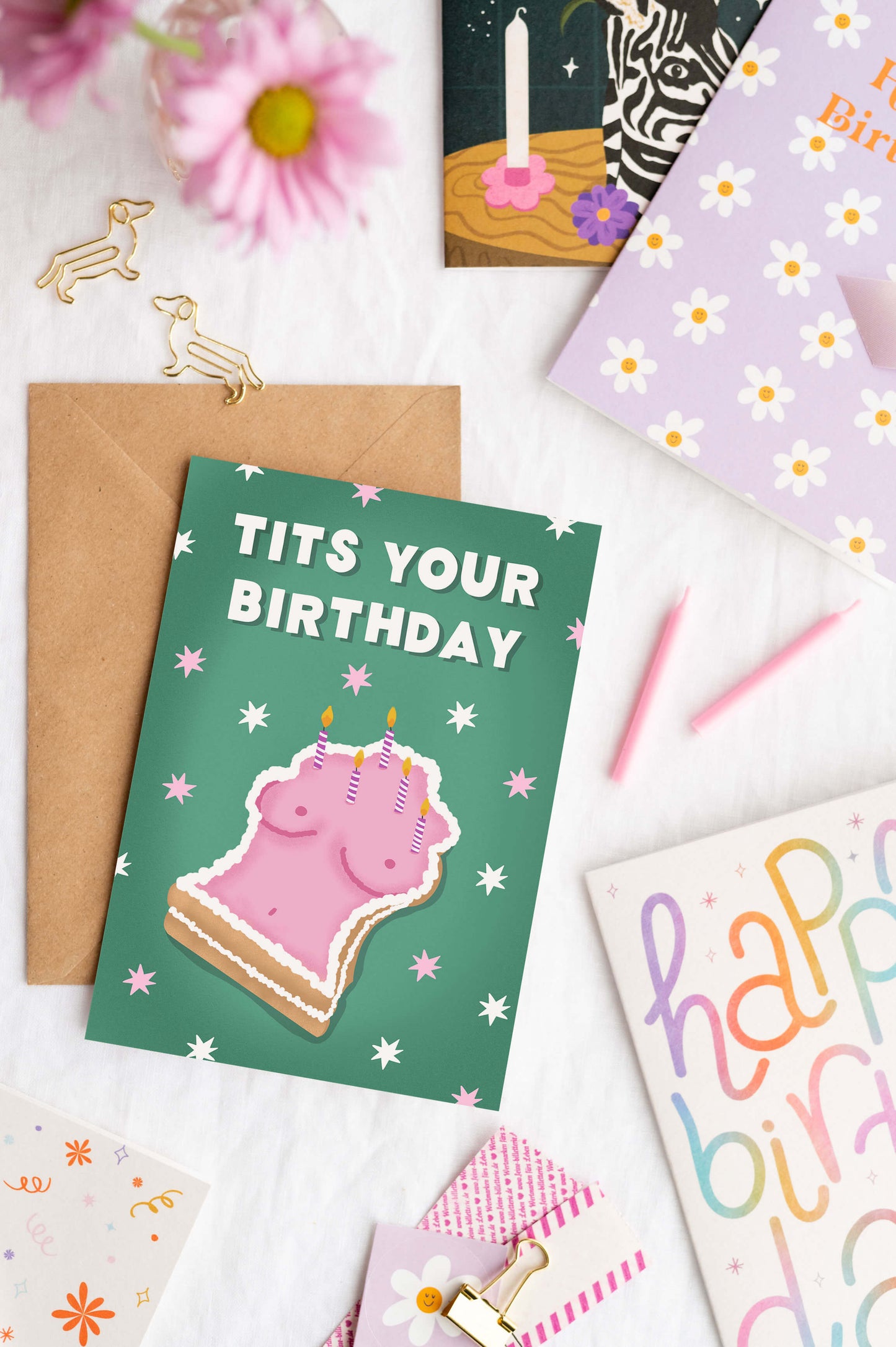 Tits Your Birthday Card | Funny Birthday Cards | Boob Cards