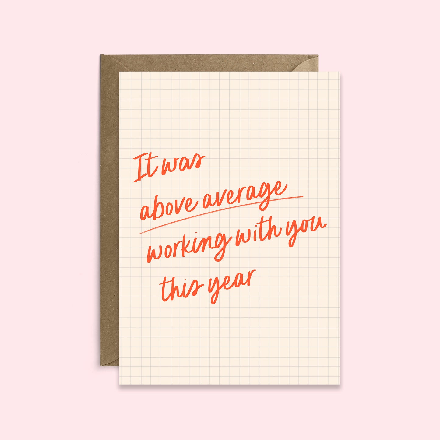 Above Average Christmas Card | Christmas Card for Coworker