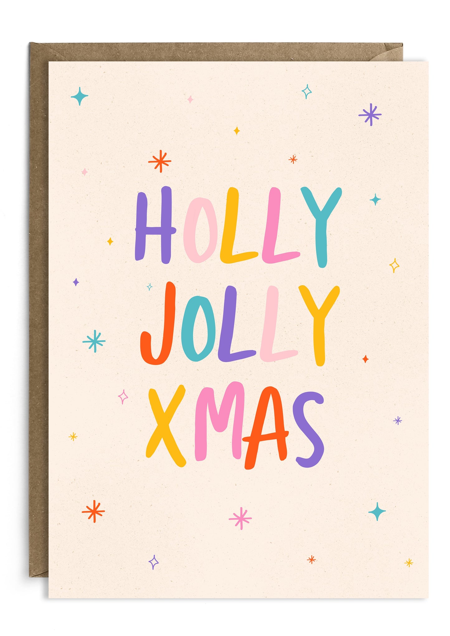 Holly Jolly Xmas Christmas Card | Holiday Card | Seasonal