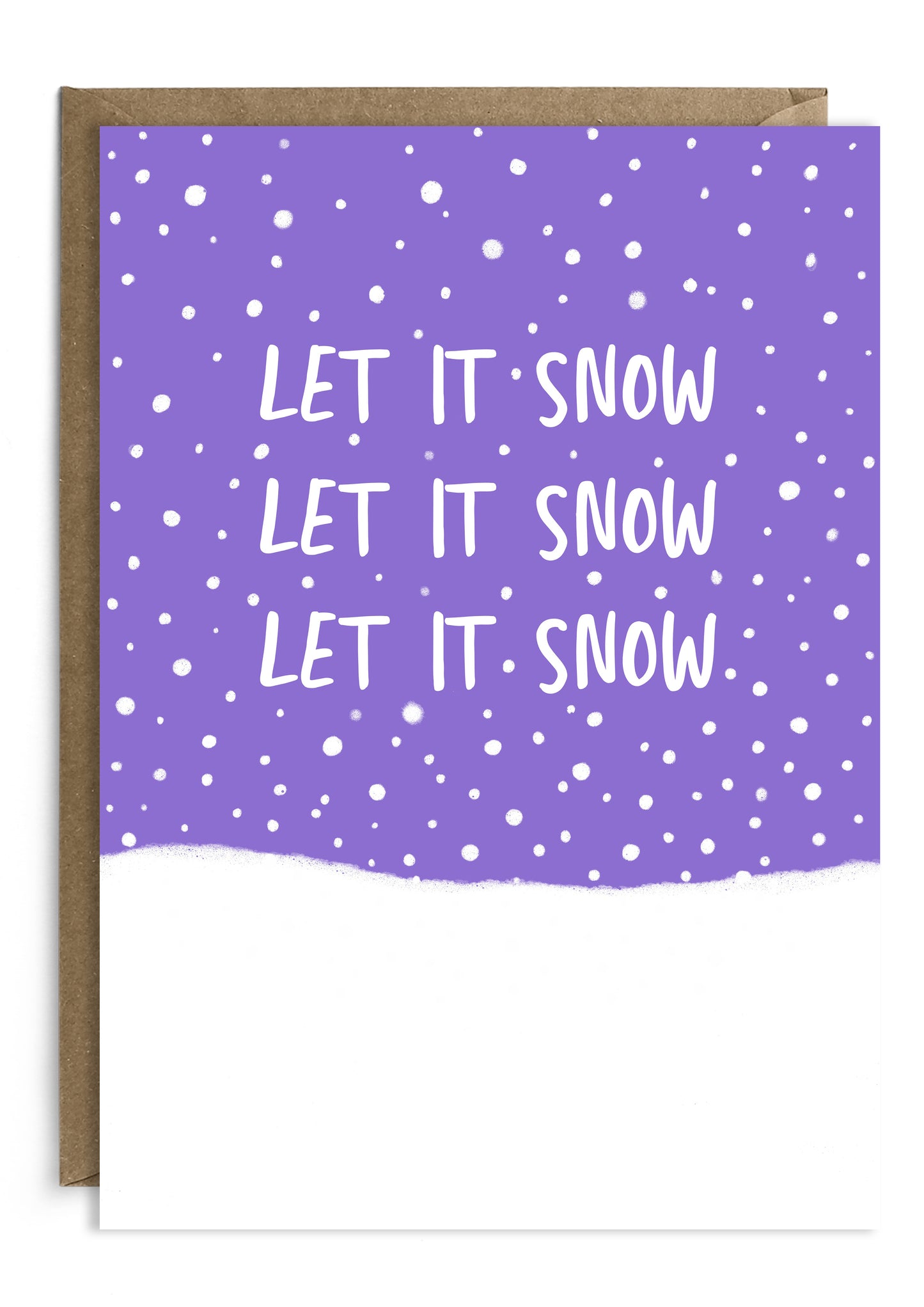 Let It Snow Christmas Card | Holiday Card | Seasonal Card