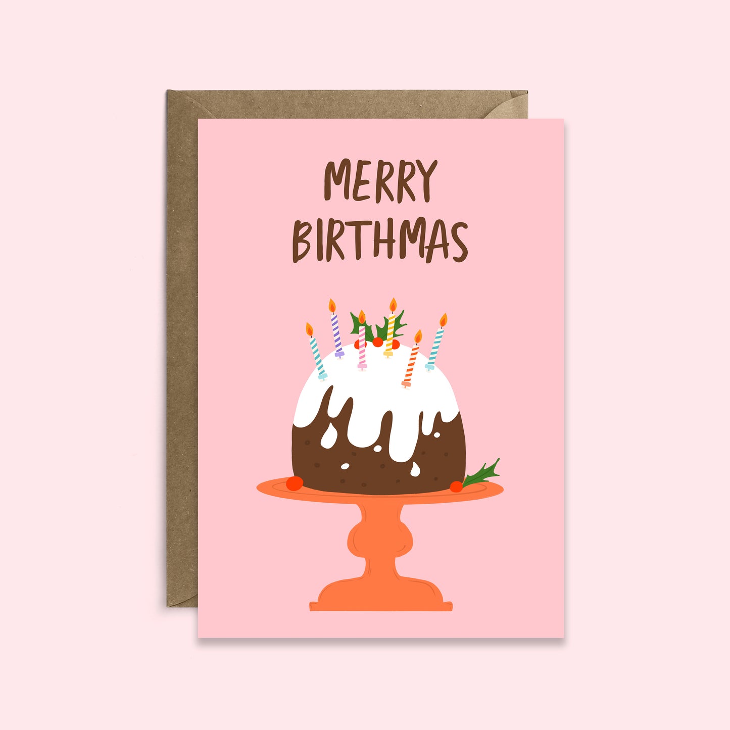 Merry Birthmas Christmas Birthday Card | December Birthday Card