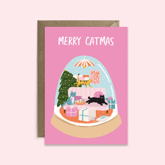 Merry Catmas Christmas Card | Seasonal Card | Holiday Card