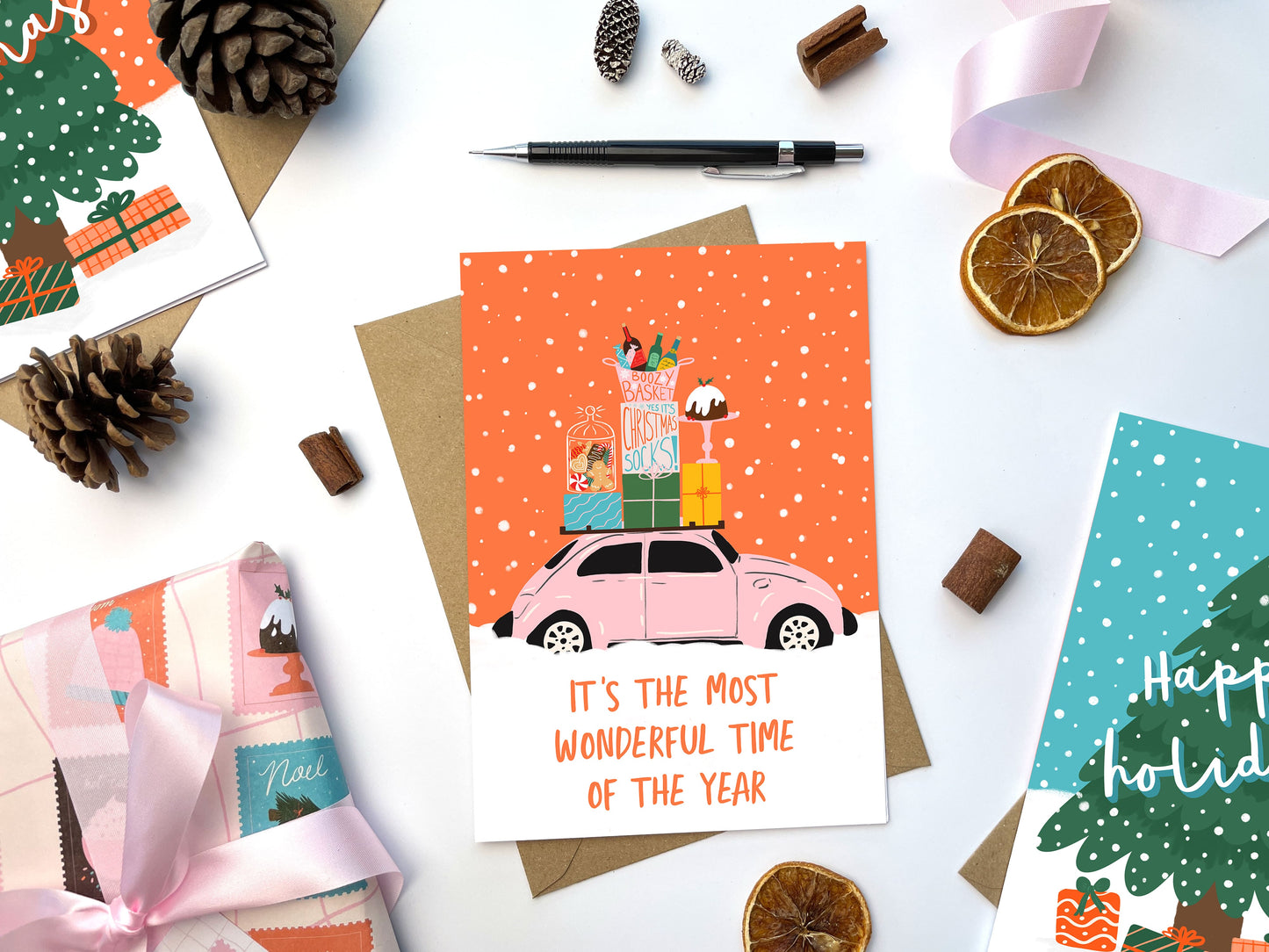 Most Wonderful Time Christmas Card | Holiday Card | Seasonal