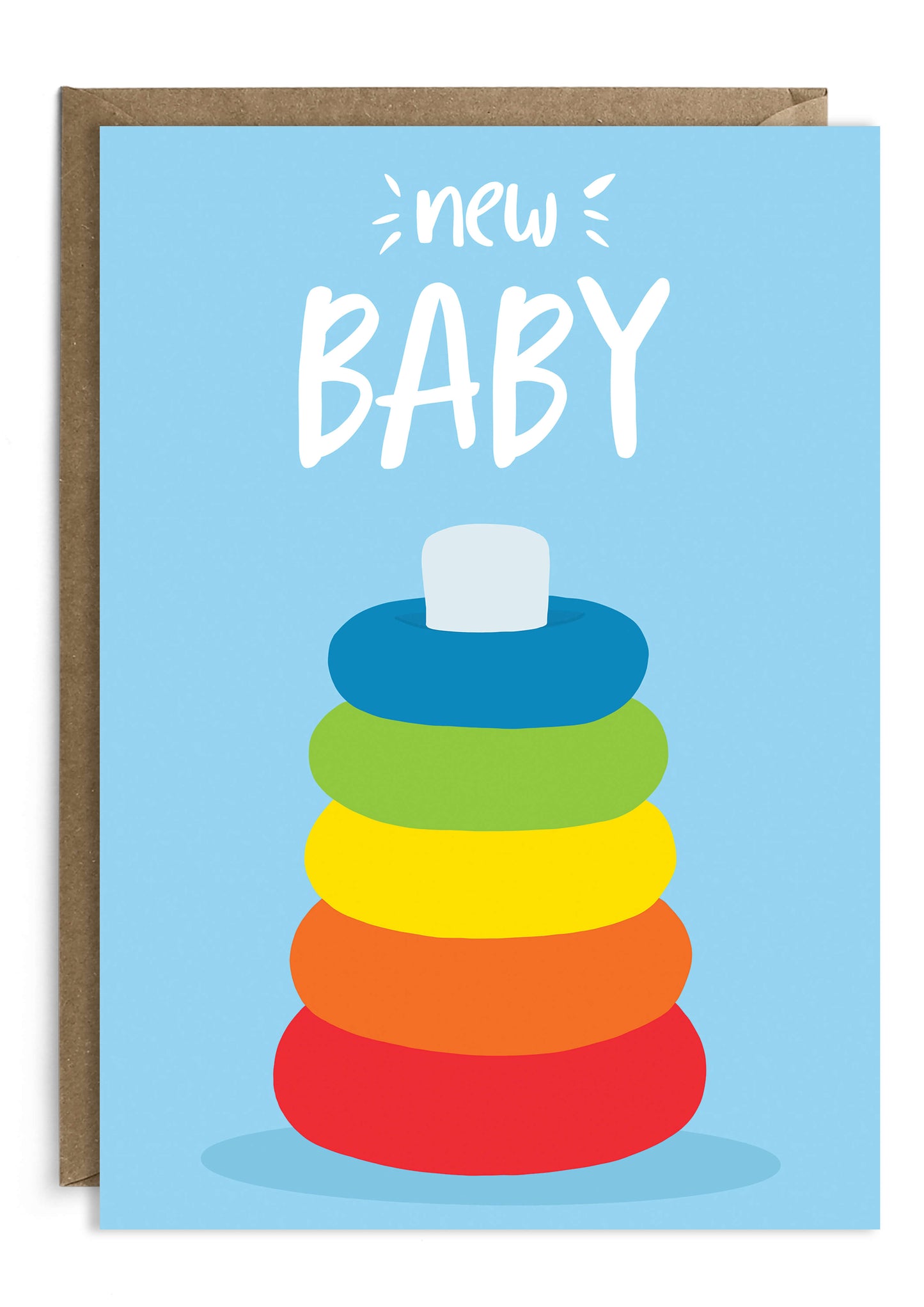 Stacking Toy - New Baby Card - New Parent Card