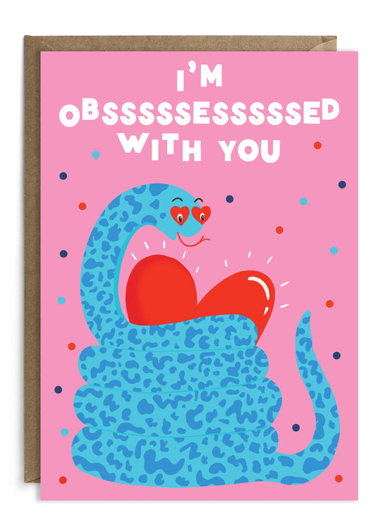 Obsessed With You | Valentine's Day Card | Anniversary Card