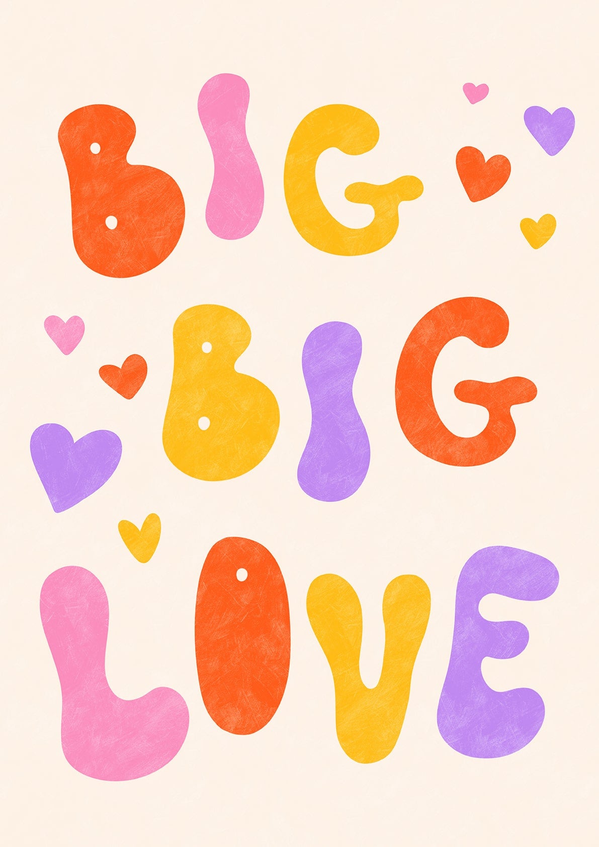Big Big Love - Art Print | Home Decor | Office Wall Art