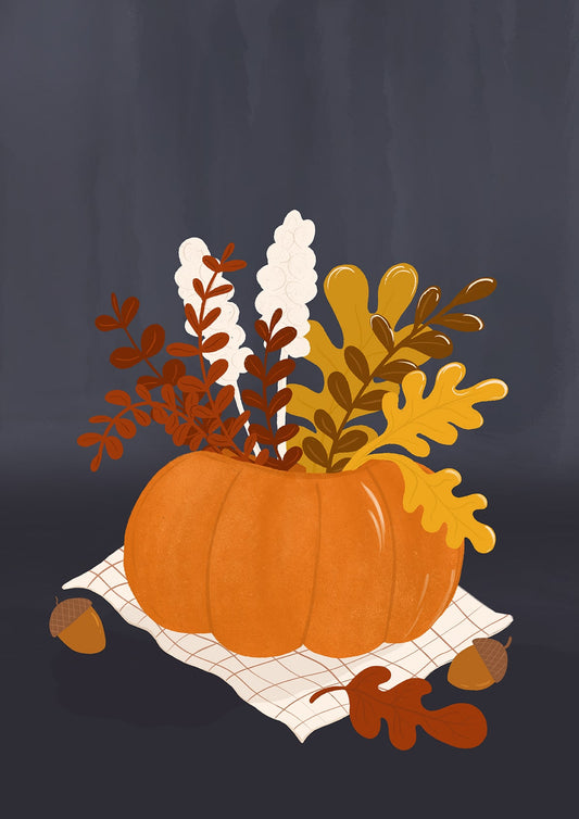 Pumpkin Vase - Art Print