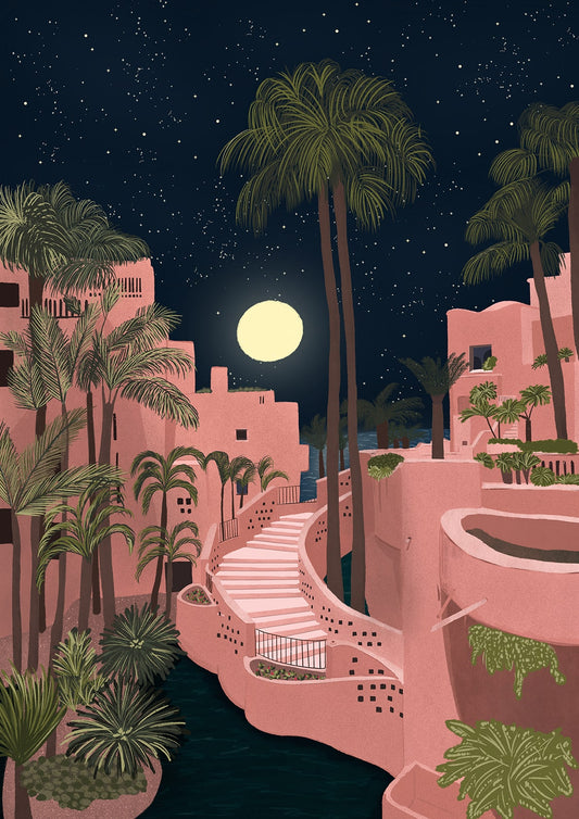 Tenerife at Night - City Art Print