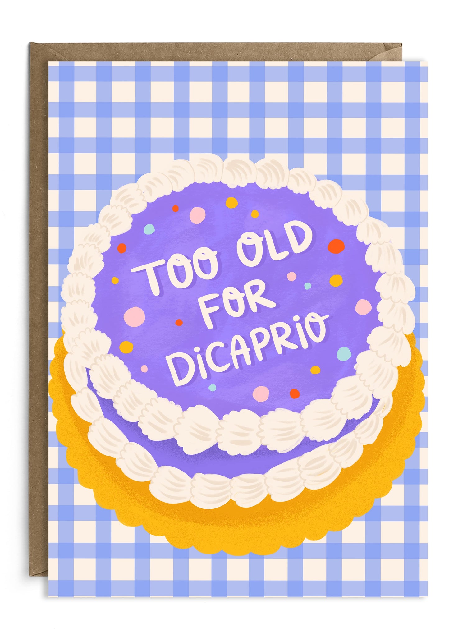 Too Old For Dicaprio Funny Birthday Card | 25th Rude Birthday Card