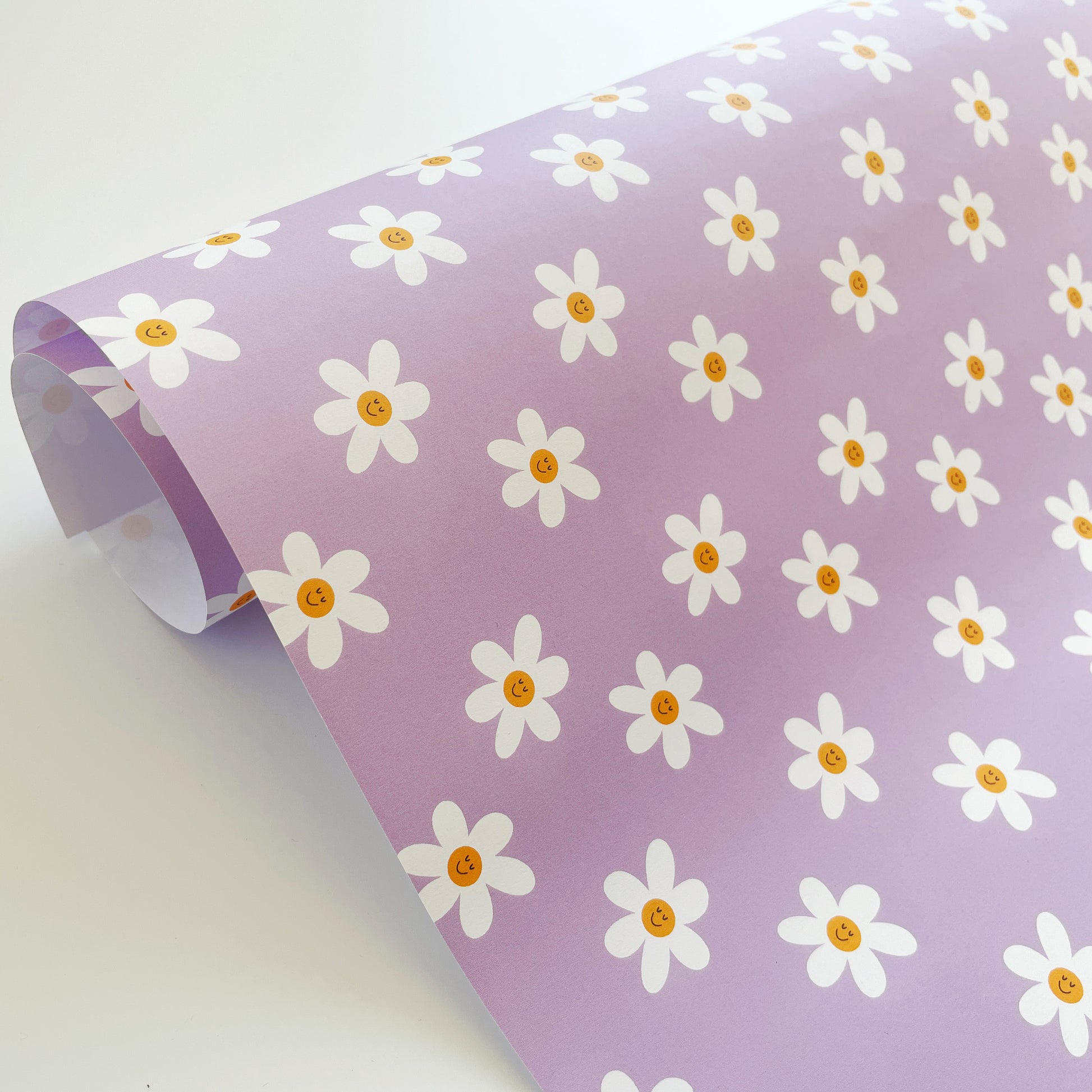 Daisy Lilac Wrapping Paper – Tikkled Pink