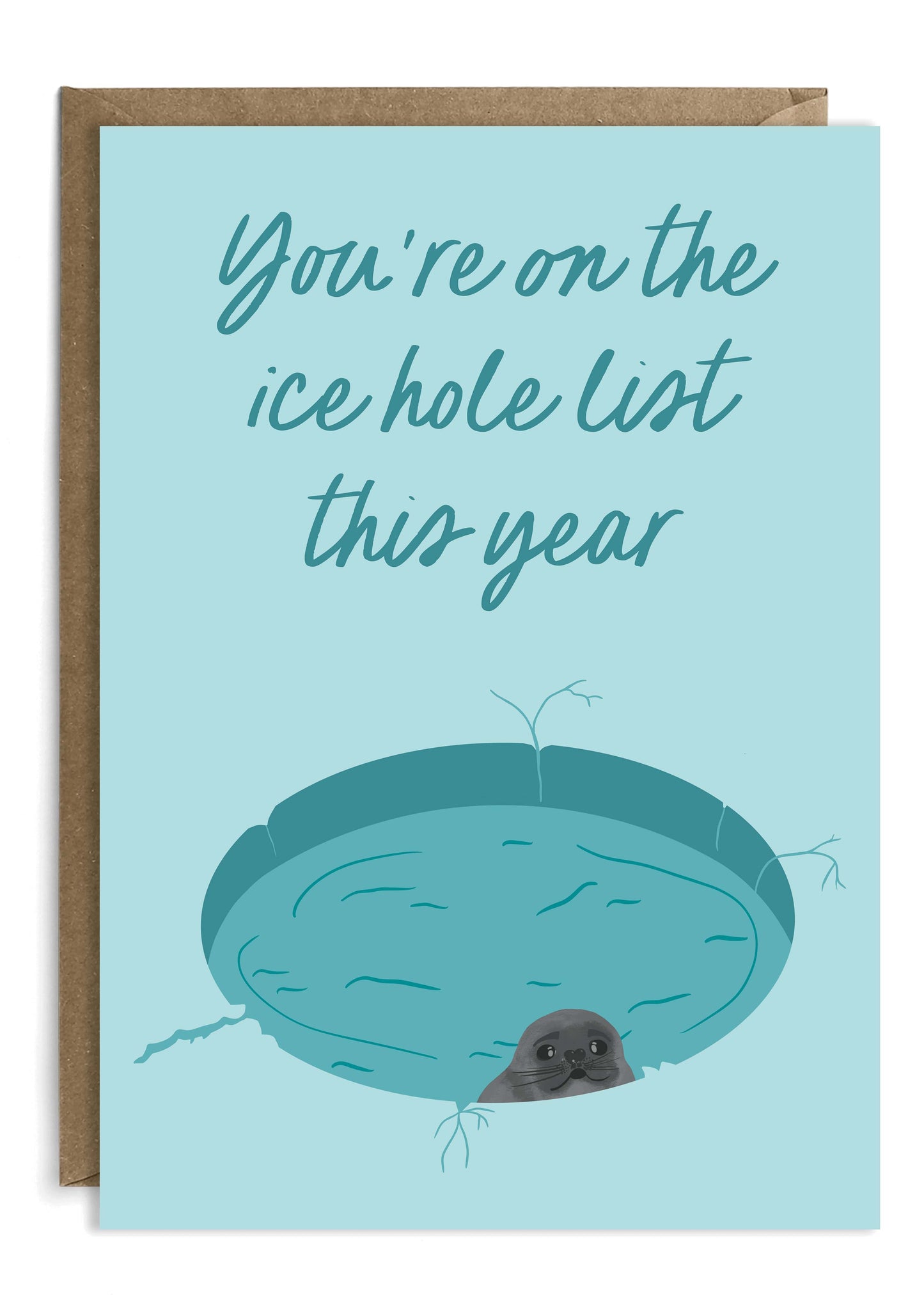 Ice Hole List | Funny Christmas Card | Funny Holiday Card