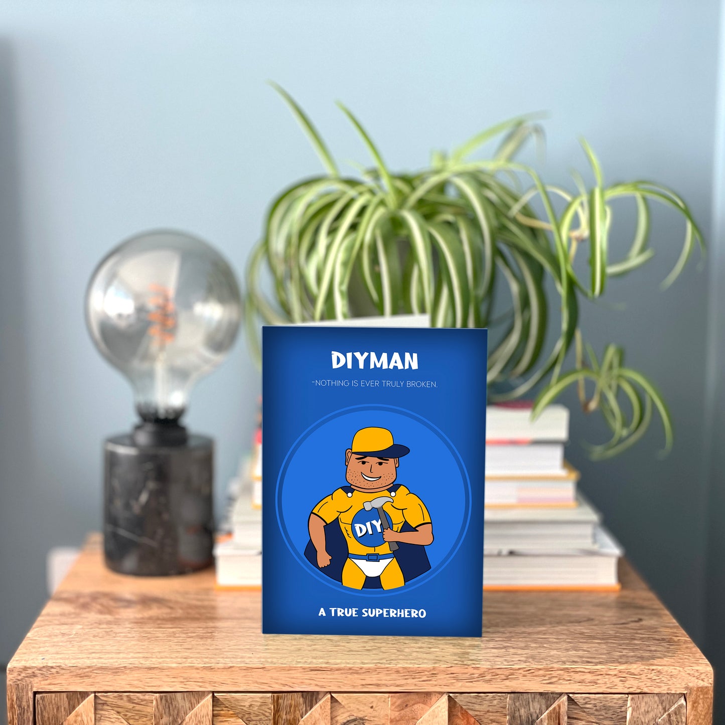 Funny Father's Day Card - DIYman - For Superhero Dads Who Can DIY Anything