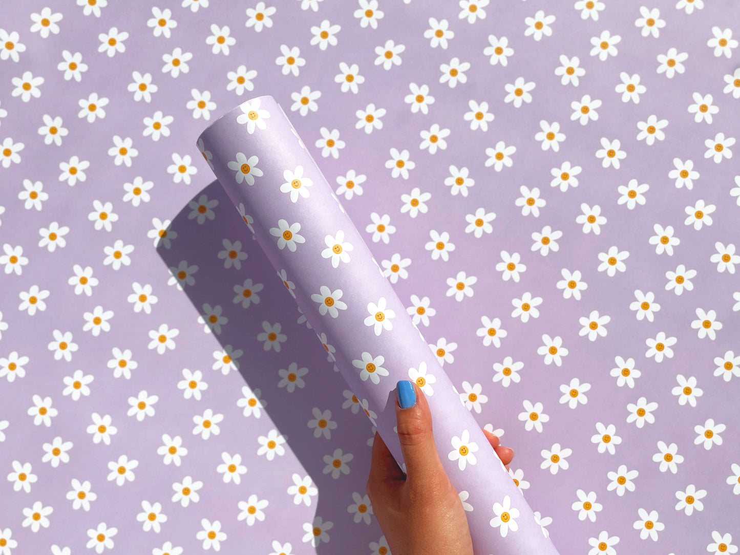 Daisy Lilac Wrapping Paper