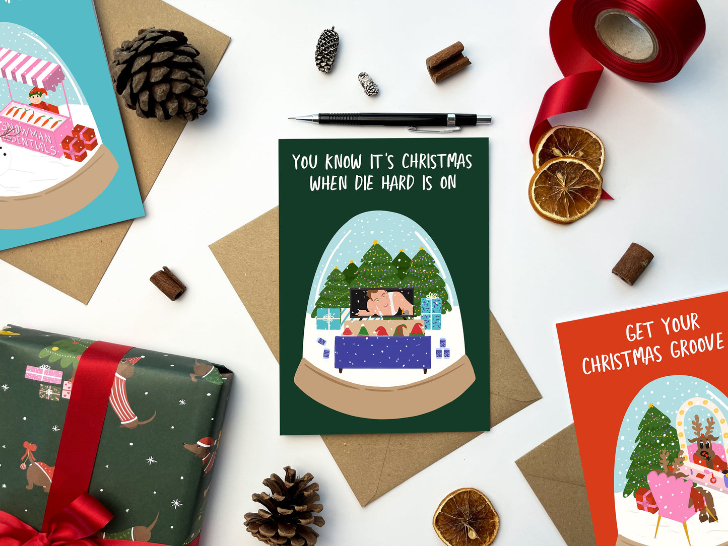 Die Hard Time Funny Christmas Card | Holiday Card | Seasonal