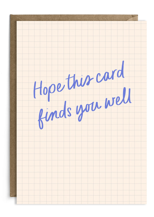 Hope This Card Finds You Well - Card For Colleagues